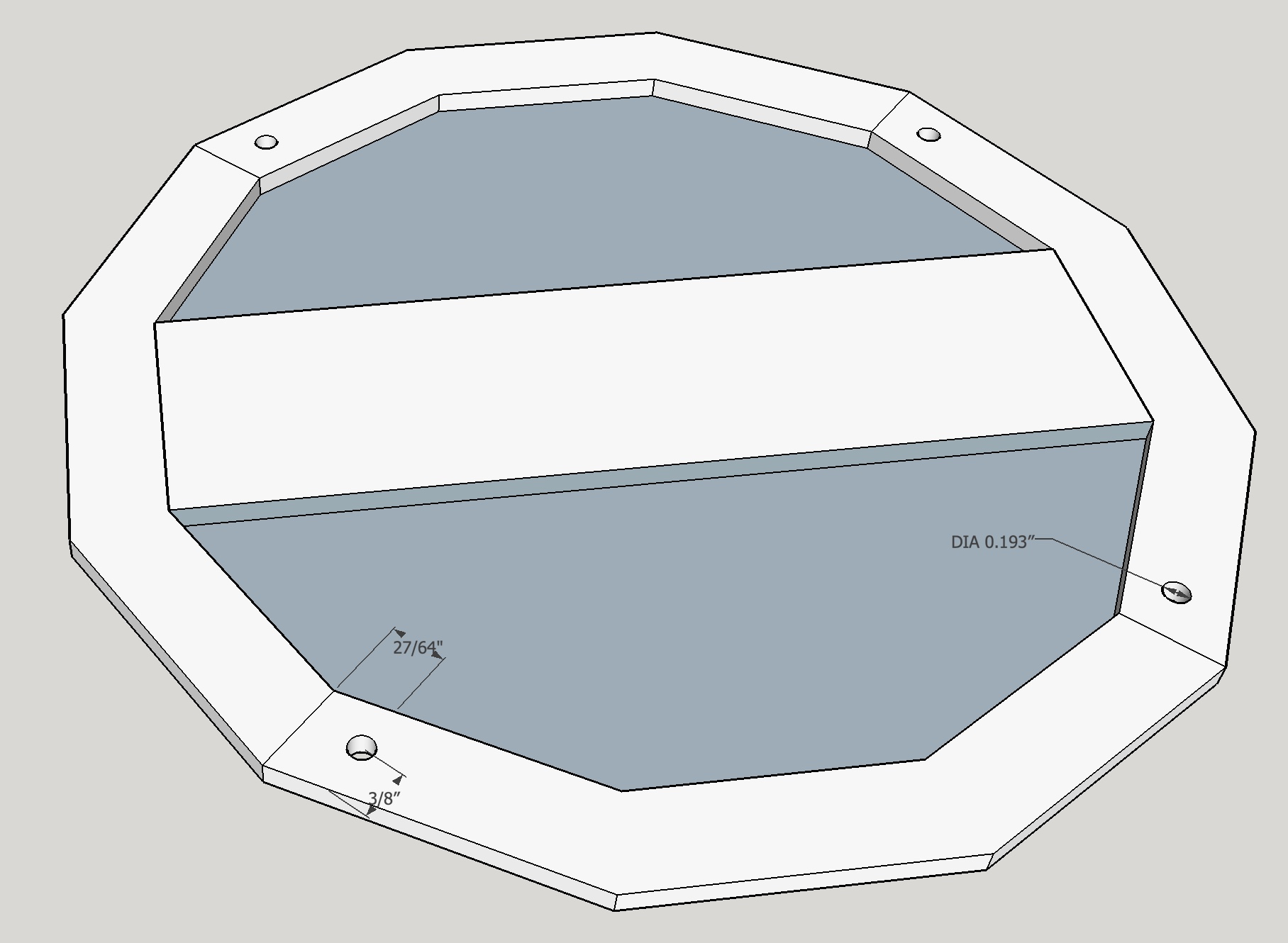 Column holes plan